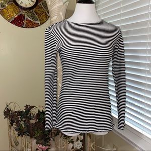 a new day black and white sweater